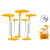 Jogo de 8 Chaves Allen Hexagonal Punho T INGCO