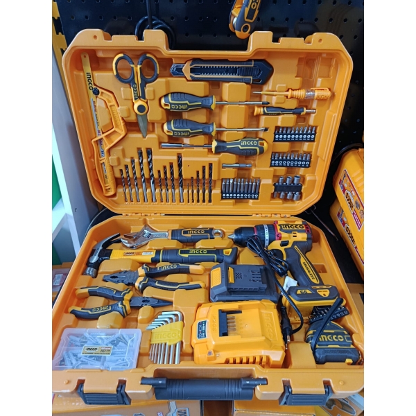 Kit 165 Ferramentas + Parafusadeira 66nm INGCO