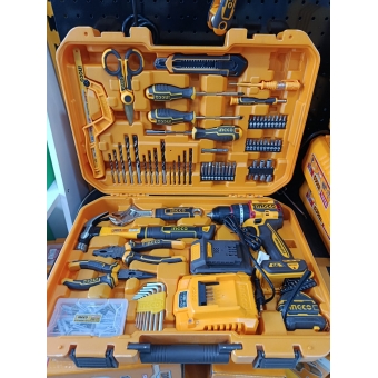 Kit 165 Ferramentas + Parafusadeira 66nm INGCO