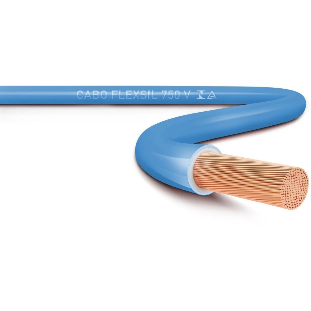 FIO CABO FLEXIVEL SIL 2,5mm (Por metro) - Azul