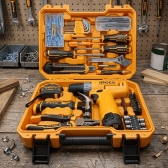 Kit Ferramentas + Parafusadeira 12v ingco 148 peças
