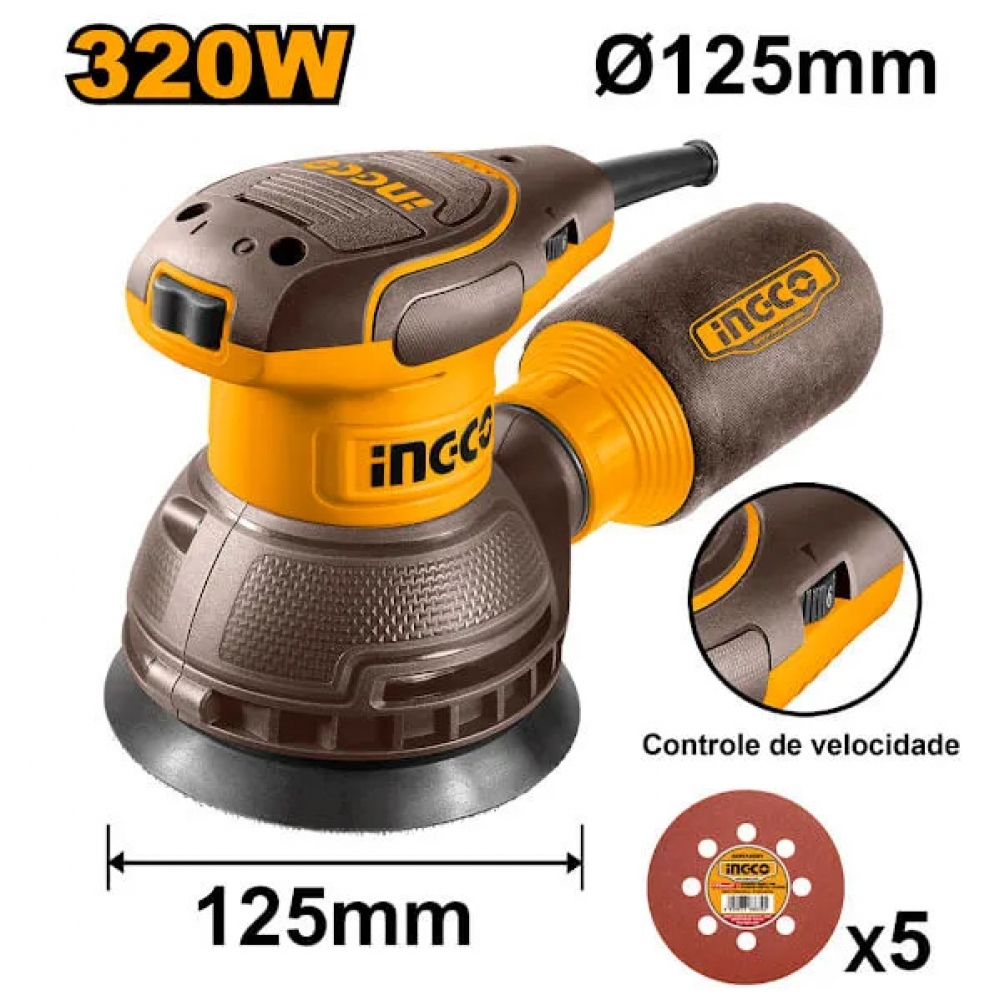 Lixadeira Rotativa INGCO 320w - 220v
