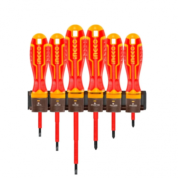 Jogo Chaves Fenda/Phillips Isoladas 6 Peças INGCO VDE