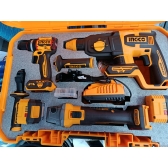 Combo Parafusadeira, Martelete, Esmerilhadeira INGCO 20v + Acessorios