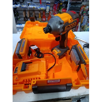 Parafusadeira de Impacto INGCO Brushless Bateria 20V 285nm