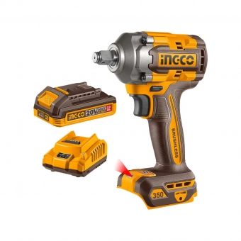 Chave De Impacto 1/2 350nm Brushless À Bateria 20v Ingco