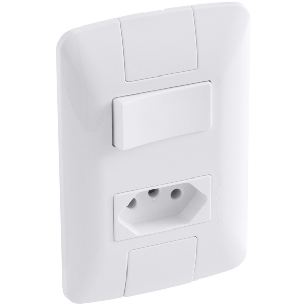 Interruptor + Tomada 10A Tramontina ARIA 4x2