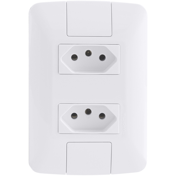 2 Tomadas 2P+T 10A Tramontina ARIA 4x2