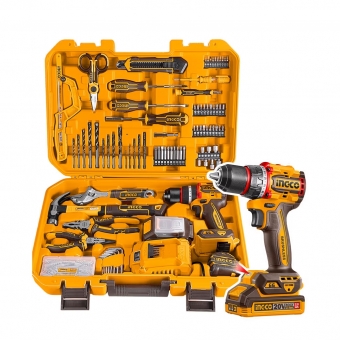 Kit 165 Ferramentas + Parafusadeira 66nm INGCO