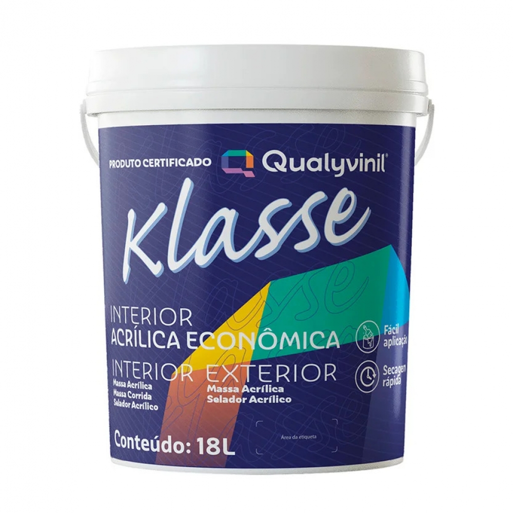 Tinta Qualyvinil Klasse 18lt Balde - Branco