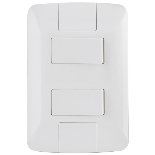 2 Interruptores Simples 6A Tramontina ARIA 4x2