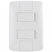 2 Interruptores Simples 6A Tramontina ARIA 4x2