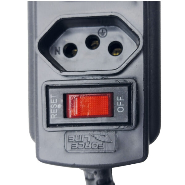 Filtro de Linha 20Amperes 3 Tomadas Force Line Preto