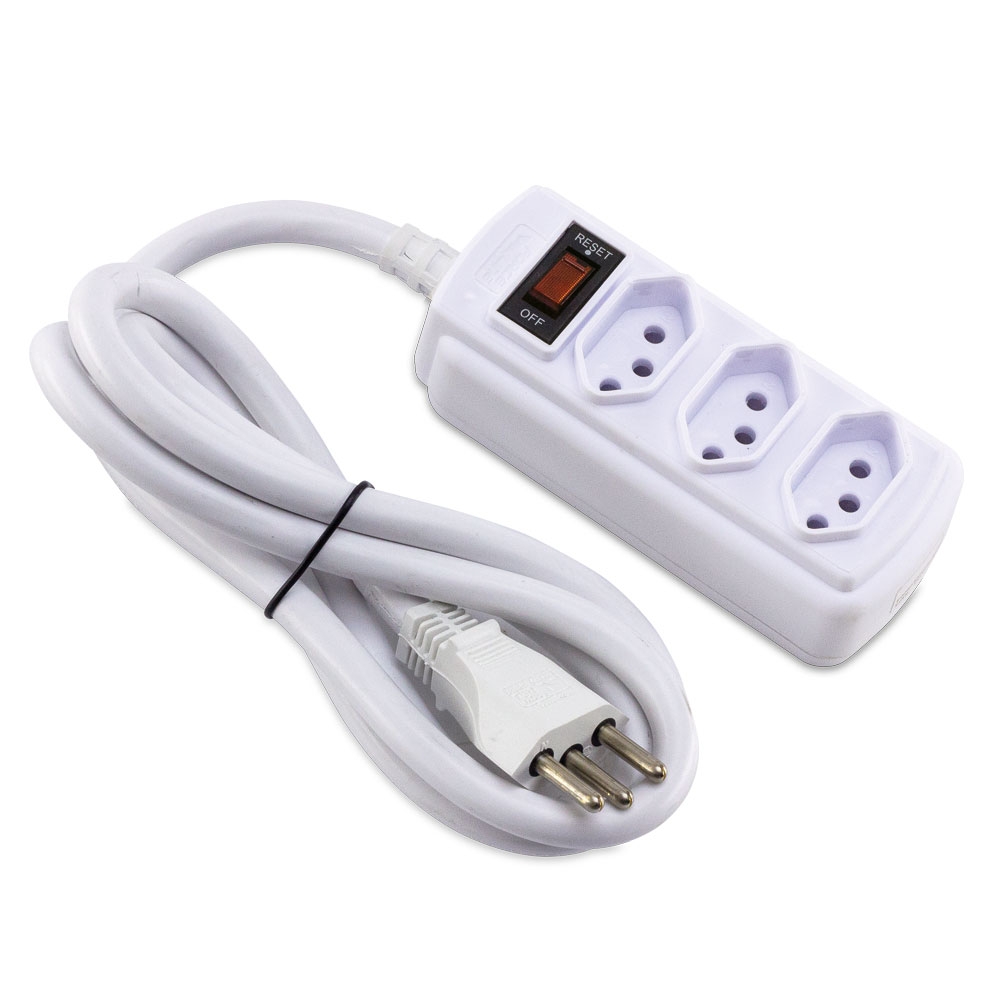 Filtro de Linha 20Amperes 3 Tomadas Force Line Branco