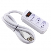 Filtro de Linha 20Amperes 3 Tomadas Force Line Branco